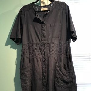 Current/Elliot navy lace dress